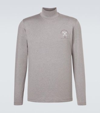 Brunello Cucinelli Sudadera con falda de seda