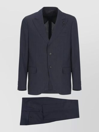 Lardini virgin wool single-breasted suit