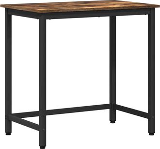 vidaXL Mesa Roble Ahumado 100 X 50 X 76,5 Cm Vidaxl