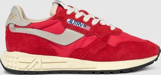 Autry Baskets Reelwind Daim Nylon Rouge