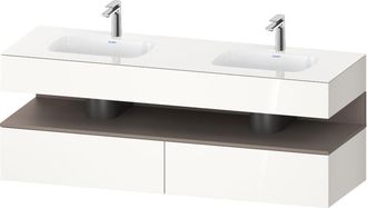 Duravit Qatego Lavabo Encastrado Con Base De Lavabo Consola, - Duravit