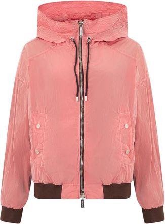 Moorer Hooded Bomber Jacket - female - Moorer - Light Jackets - Pink - XS - Jackets