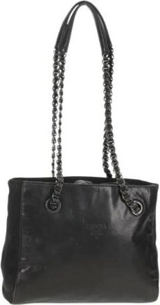 Prada Pre-owned Tote Bags, female, Black, Size: ONE SIZE Pre-owned Vintage Tote Bag