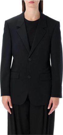 Balenciaga Katoenen Jasje op Maat - Dames - Blazers - Zwart - XS - Katoen - Jassen