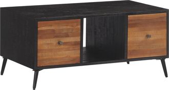 vidaXL Mesa De Centro Teca Reciclada Maciza 90x50x41 Cm Vidaxl