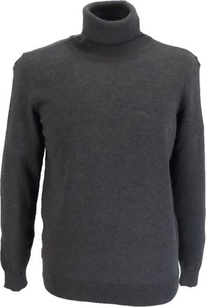 Relco Mens Fine Gauge Knitted Long Sleeve Roll Neck Jumper (Anthracite L)