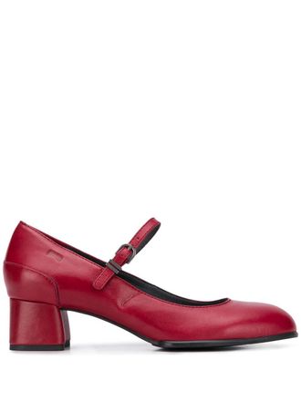 Camper Katie pumps - women - Leather/Polyurethane/Thermoplastic Polyurethane (TPU) - 36 - Red