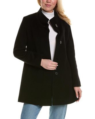 Fleurette TF DNU FLEURETTE Textured Wool-Blend Car Coat