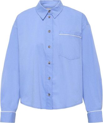 Ichi Mujer, Blusas y Camisas, Azul, Talla: 2XL