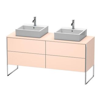 Duravit Mueble De Ba&ntilde;o Duravit Xsquare De 160,0 X 54,8 Cm, 4 Cajones Xs4927b, Color (frente/cuerpo): Albaricoque Perla Seda Laca Mate - Xs4927b2020