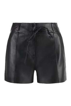 Yves Salomon Leather Shorts
