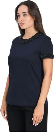 Max Mara Mujer, Camisetas, Azul, Talla: S