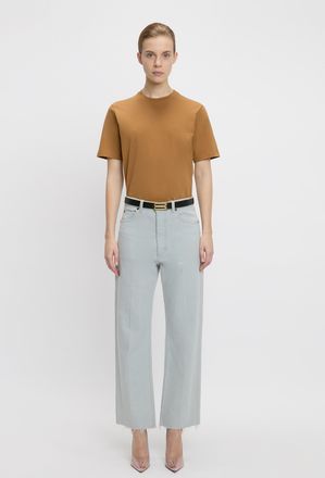 Victoria Beckham Tee In Wheat - XS - Womens