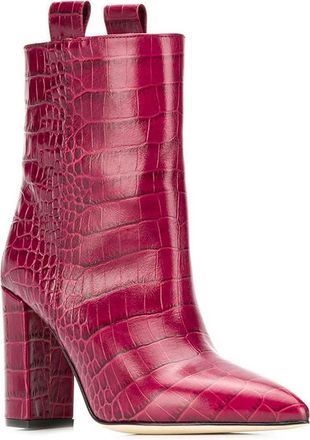 Generic Pointed Toe Slip On Block Heel Ankle Boots for Women, Stylish Evening Dress Heeled Short Boots, Cute Closed Toe Party Fall Boot for Weekend Outing,Ros