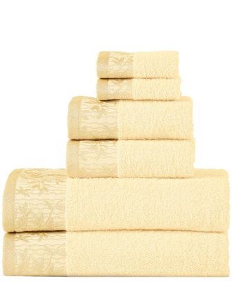 Superior Wisteria 6Pc Super Absorbent Cotton Towel Set