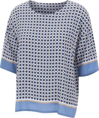 KANGRA Overhemden, Dames, Blauw, S, Stretch Viscose Blouse
