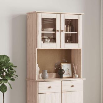 Berkfield Home Dresser Top ALTA 77x30x92 cm Solid Wood Pine in Brown | Size: 77 x 30 x 92 cm