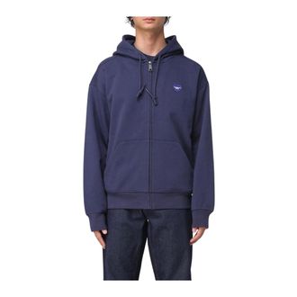 Carhartt Work in Progress Zip-throughs, male, Blue, XL, Zip Up Hoodie