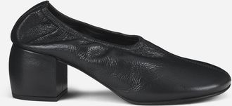 AGL Tina Pump in Leather with Elastic in Black Nappa at Nordstrom, Size 37.5