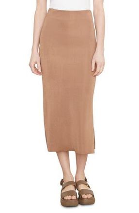 Vince Knit Midi Skirt in Chestnut at Nordstrom Rack, Size Small