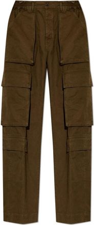 Dsquared2 Cargo broek - Heren - Straight fit broeken - Groen - M - Katoen - Broeken
