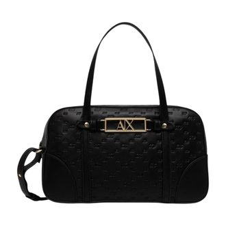 A|X Armani Exchange Handtas met handvat - Dames - Handtassen - Zwart - ONE Size - Polyester - Tassen