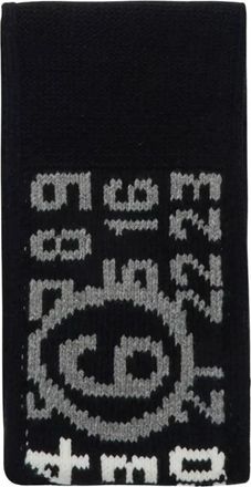 Maison Margiela Mm 6R8U Sjaal - unisex - Wintersjaals - Zwart - ONE Size - Wol - Accessoires