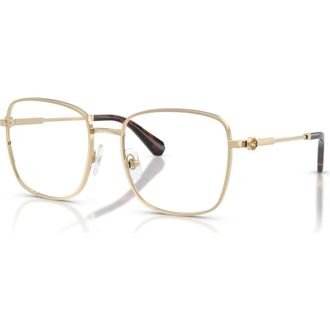 Swarovski 55mm Square optical glasses in Gold at Nordstrom