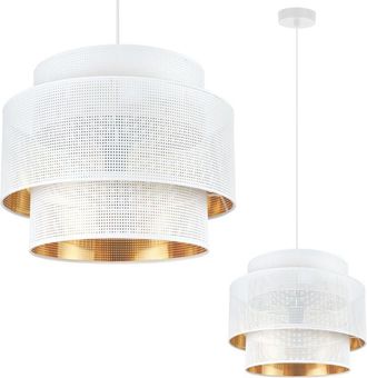 OEM L&aacute;mpara Colgante Asti Trio Oro Blanco Malla 35cm