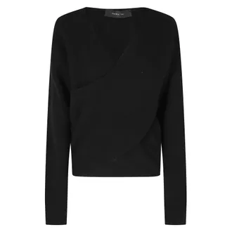 Federica Tosi Dames, Truien, Zwart, Maat: S