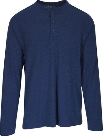 Faherty Cloud henley overhemd - Blauw