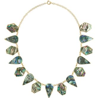 Freya Rose Warrioress Paua Necklace in Green at Nordstrom