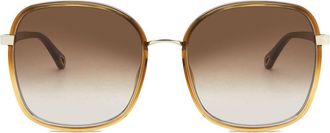 Chloé CH0031S 012 Womens Sunglasses Brown Size 59