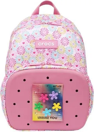 Crocs Back to School Backpack with EVA Front Pocket Customizable Jibbitz Backpack Floral in Quiet Rose at Nordstrom, Size Large