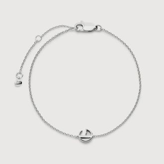 Monica Vinader Sterling Silver Initial G Chain Bracelet
