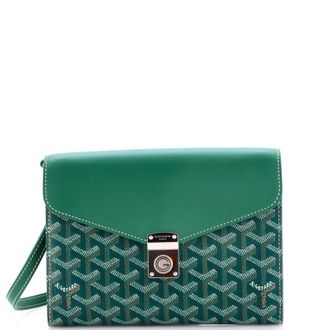 Goyard Chypre Wallet on Strap Coated Canvas with Leather