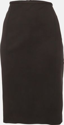 Armani Black Jersey Pencil Skirt L