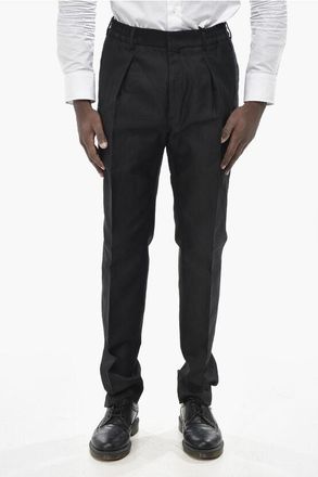 Fendi Single-Pleat Trousers with Belt Loops size 48