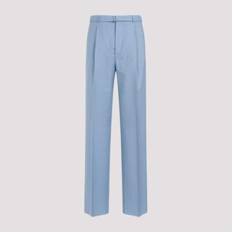 Lanvin Light Blue Wide Leg Trouser