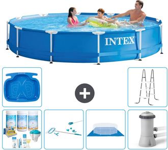 Intex Piscina Con Estructura Redonda - 366x76 Cm - 7-piezas S21012