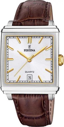 Festina F20681-4 Mens On The Square Watch - Silver - One Size