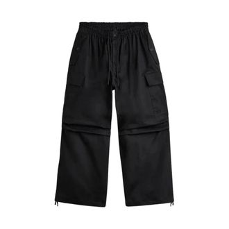 Yohji Yamamoto Straight Trousers, male, Black, Size: XS U UT Cargo Pant