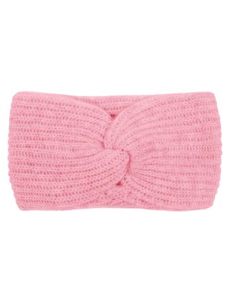 Zwillingsherz Stirnband ZWILLINGSHERZ Rippe, Damen, melange pink, Strick, Obermaterial: 100% Kaschmir, M&uuml;tzen Stirnband, breit, gerippt, mit Knotendetail