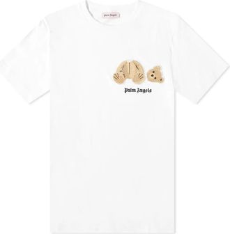 Palm Angels Mini Kill the Bear T-Shirt White PMAA001F194130400150