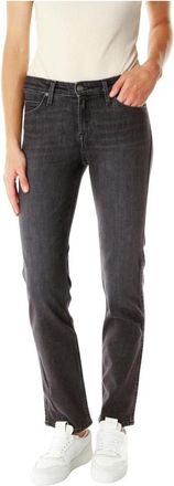 Lee Slim-fit Jeans - Dames - Slim Fit Jeans - Grijs - W26 L31 - Leer - Jeans
