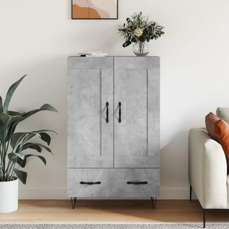 Berkfield Home Highboard Concrete Grey 69.5x31x115 cm Engineered Wood