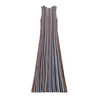 Maliparmi Maxi Dresses, female, Blue, Size: XS Flexage Striped Dress