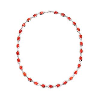 Darkai Necklaces, unisex, Multicolor, Size: ONE SIZE Oval-stone Necklace