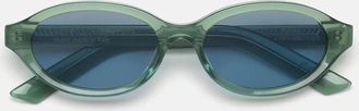 Retro Superfuture Sunglasses Parola Sage Os4 Green/Blue Gradient Unisex