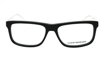 Lucky Brand VLBD419 Rectangular Acetate Eyeglasses - Black